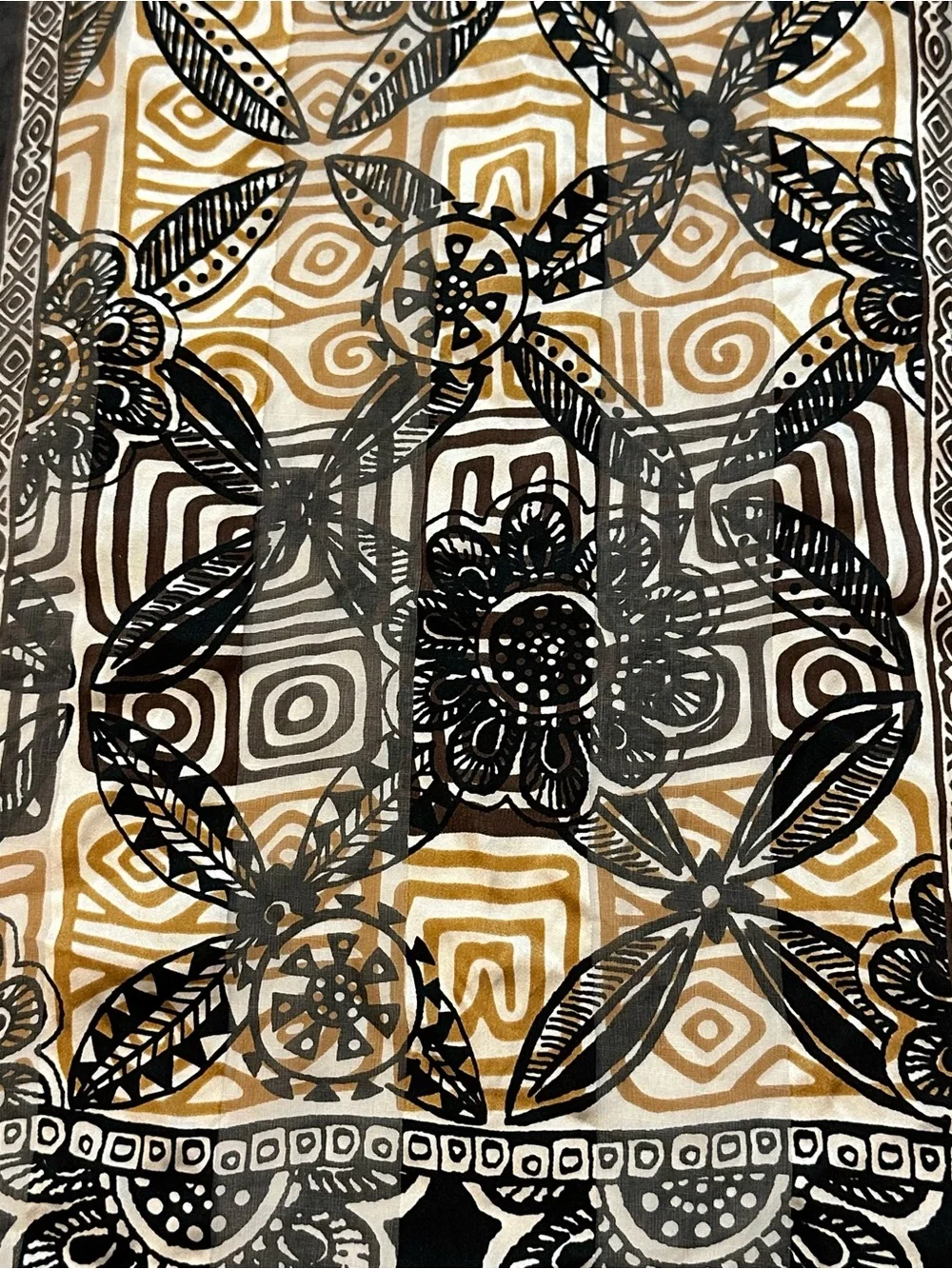 Adrienne Landau 100% Silk Floral Scarf
